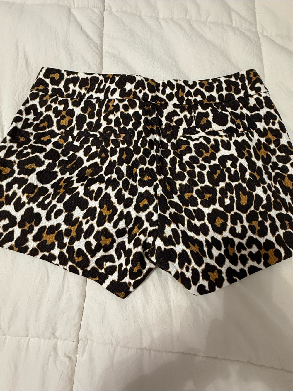 J. Crew Leopard Print High-Waist Shorts in Black, White & Brown - Picture 3 of 6